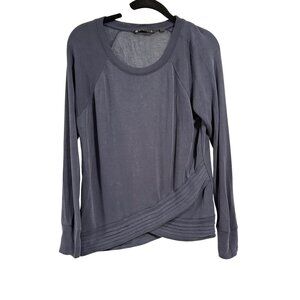 Athleta Serenity Criss Cross Blue Sweatshirt‎ Size XS